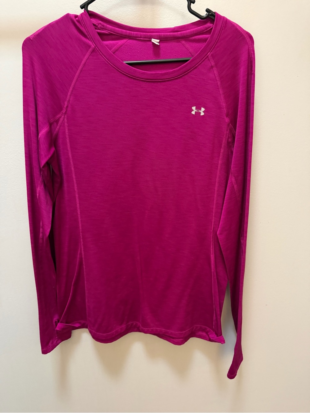 Under Armour Fuchsia Long Sleeve Performance Shirt